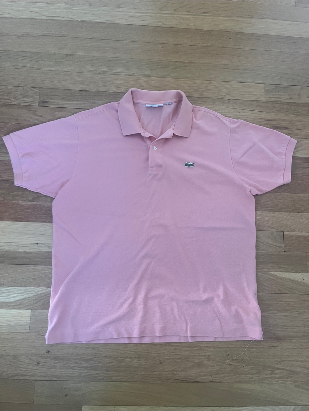Lacoste Men's Pink Short-Sleeve Piqué Polo